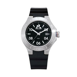 ���R�b�N�X�|���e�B�t ���f�B�[�X �A�N�Z�T���[ �r���v Le Coq Sportif Men's Integrated Plastic Strap Digital Watch Black/Grey �u���b�N