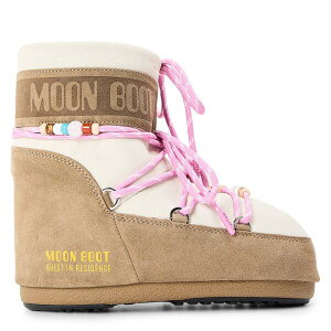 ���[���u�[�c ���f�B�[�X �V���[�Y �u�[�c�E���C���u�[�c Moon Boot Women'snow Boots Honey White �z���C�g