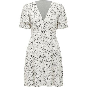 �t�H�[�G�o�[�j���[ ���f�B�[�X �g�b�v�X �����s�[�X �~�j Forever New Pria Button Through Mini Dress Parkville Spot