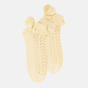 ���@�����e�B�m ���f�B�[�X �A���_�[�E�F�A �C�� Valentino Garavani Women's Pom Crew Socks Betulla