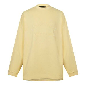 �t�B�A�I�u�S�b�h �����Y �g�b�v�X T�V���c Fear Of God Essentials Men's Long Sleeve T-Shirt Yellow �C�G���[