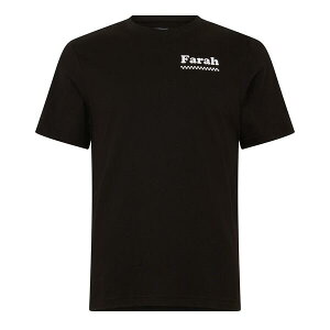 �t�@�[���[ �����Y �g�b�v�X T�V���c Farah Men's Brent Graph T-Shirt Black 010 �u���b�N