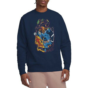 �}�[�x�� �����Y �A�E�^�[ �p�[�J�[�E�X�E�F�b�g �V���c Marvel Fantastic Four Cosmic Heroes & Villainsweatshirt Navy �l�C�r�[
