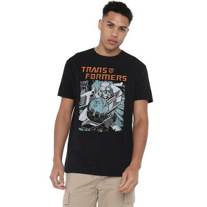 �g�����X�t�H�[�}�[�Y �����Y �g�b�v�X T�V���c Transformers Megatron Planet Mens T-Shirt Black �u���b�N