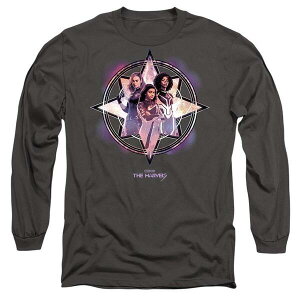 �}�[�x�� �����Y �g�b�v�X T�V���c Marvel The Marvels Cosmic Heroes Long Sleeve T-Shirt Charcoal �`���R�[��