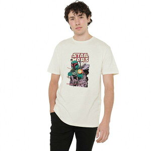 �X�^�[ �E�H�[�Y �����Y �g�b�v�X T�V���c Star Warstar Wars Boba Fett Firing Line Mens T-Shirt Natural