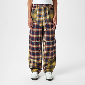 �W�o���V�[ �����Y �{�g���X �f�j���p���c ���C�h���b�O �W�[���Y GIVENCHY Men's GIV Zipped Carpenter Wide Leg Jeans Multi 960 �}���`�J���[