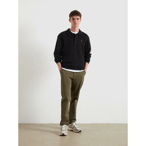 �t�@�[���[ �����Y �A�E�^�[ �j�b�g�E�Z�[�^�[ �n�[�t�W�b�v �E�[�� Farah Men's Matson Lambswool Knit Quarter Zip Top Black 010 �u���b�N