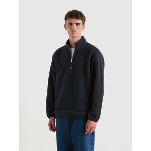 �t�@�[���[ �����Y �A�E�^�[ �p�[�J�[�E�X�E�F�b�g �t���[�X Farah Men's Mews 1/4 Zip Fleece True Navy 412 �l�C�r�[