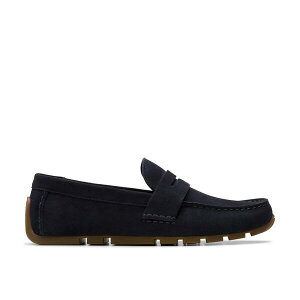 �N���[�N�X �����Y �V���[�Y ���[�t�@�[ Clarks Men's Loafers Navy Suede �l�C�r�[