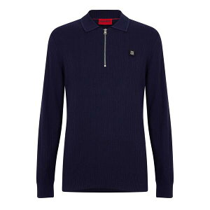 �t���[�S �����Y �g�b�v�X �|���V���c Hugo Sastoro 1/4 Zip Top Navy �l�C�r�[