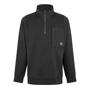 ���[�X�i�b�N�� �����Y �A�E�^�[ �p�[�J�[�E�X�E�F�b�g �t���[�X Moose Knuckles Men's 1/4 Zip Fleece Black �u���b�N