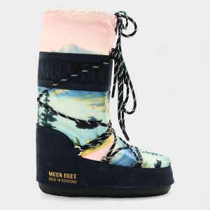 ���[���u�[�c ���f�B�[�X �V���[�Y �u�[�c�E���C���u�[�c Moon Boot Women's Postcard Snow Boots Midnight