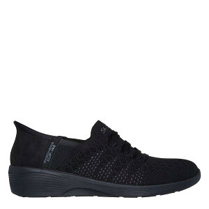 �X�P�b�`���[�Y ���f�B�[�X �V���[�Y �X�j�[�J�[ Skechers Women's Arya Swiftly Slip On Trainers Black/Black �u���b�N