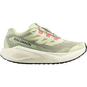 �T������ ���f�B�[�X �V���[�Y �X�j�[�J�[ Salomon Aero Blaze 3 Trail Running Shoes Womens Lime/Cream �N���[��