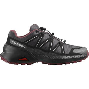 �T������ ���f�B�[�X �V���[�Y �X�j�[�J�[ Salomon Speedcross Peak Trail Running Shoes Womens Asphalt/Black �u���b�N