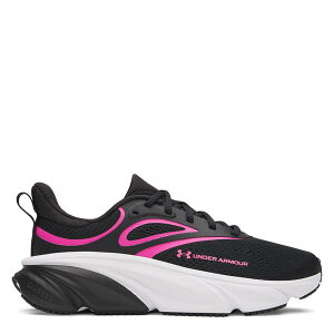 �A���_�[�A�[�}�[ ���f�B�[�X �V���[�Y �X�j�[�J�[ Under Armour UA Charged+ Rogue 6 Blk/Pink/Wht �s���N