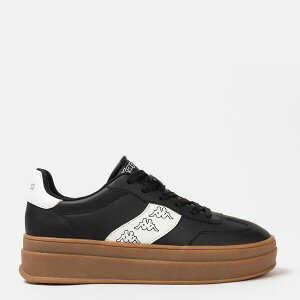 �J�b�p ���f�B�[�X �V���[�Y �X�j�[�J�[ �v���b�g�t�H�[�� Kappa Scafa Platform Ladies Trainers Black �u���b�N