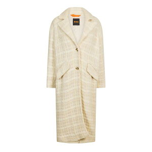 �{�X ���f�B�[�X �A�E�^�[ �W���P�b�g�E�u���]�� �R�[�g Boss Covallina 10261961 01 Overcoat Womens Open White �z���C�g