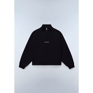 �i�p�s�� ���f�B�[�X �A�E�^�[ �p�[�J�[�E�X�E�F�b�g �n�[�t�W�b�v Napapijri Napalmas Half Zip Womens Black �u���b�N