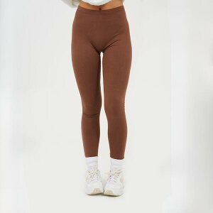 �u���[�u�\�E�� ���f�B�[�X �{�g���X �J�W���A���p���c ���M���X Brave Soul Womens Classic Plain Leggings Chocolate �`���R���[�g