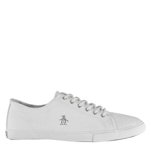 �I���W�i���y���M�� �����Y �V���[�Y �X�j�[�J�[ Original Penguin Brewton PU Trainers White �z���C�g