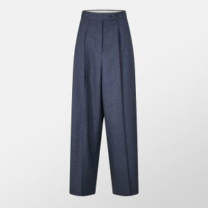 �W�o���V�[ ���f�B�[�X �{�g���X �J�W���A���p���c �v���[�c GIVENCHY Pleated Trousers Denim Blue �f�j��