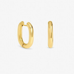 �W�������`���[�h ���f�B�[�X �A�N�Z�T���[ �s�A�X�E�C�������O Jon Richard Gold Plated Waterproof Retangle Hoop Earrings Gold �S�[���h