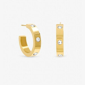 �W�������`���[�h ���f�B�[�X �A�N�Z�T���[ �s�A�X�E�C�������O Jon Richard Gold Plated Waterproof and Crystal Hoop Earrings Gold �S�[���h