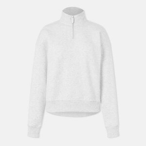 ���[�G�X�G�[�v�� ���f�B�[�X �A�E�^�[ �p�[�J�[�E�X�E�F�b�g �n�[�t�W�b�v USA Pro Quarter Zip Top Womens Ice Grey Marl �O���[