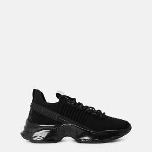 �X�e�B�[�u �}�f�� ���f�B�[�X �V���[�Y �X�j�[�J�[ �}�L�V Steve Madden Women's Maxilla Low-Top Runners Jet Black �u���b�N
