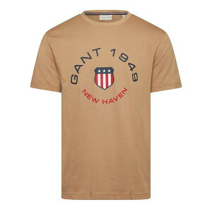 �K���g �����Y �g�b�v�X T�V���c Gant Graph T-Shirt Sn64 CARAMEL BEIGE �x�[�W��