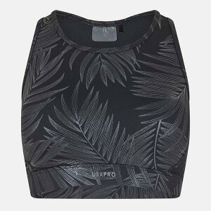 ���[�G�X�G�[�v�� ���f�B�[�X �g�b�v�X �V���c USA Pro Core Racer Back Sports Bra Ladies Black Gloss �u���b�N