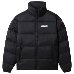 �i�p�s�� �����Y �A�E�^�[ �W���P�b�g�E�u���]�� Napapijri Men'suomi Waterproof Long Sleeve Short Puffer Jacket Black �u���b�N