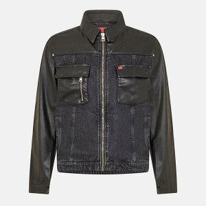 �t���[�S �����Y �A�E�^�[ �W���P�b�g�E�u���]�� �f�j�� Hugo Men's Jean Denim Jacket Black �u���b�N