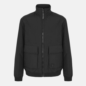 �t���[�S �����Y �A�E�^�[ �W���P�b�g�E�u���]�� Hugo Men's HUGO Waterepellent Full Zip Bomber Jacket Black �u���b�N