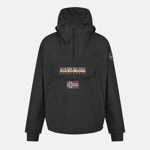 �i�p�s�� �����Y �A�E�^�[ �W���P�b�g�E�u���]�� Napapijri Men's Rainforest Waterproof Rain Anorak Black Beauty �u���b�N