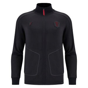 �}�N���� �����Y �A�E�^�[ �W���P�b�g�E�u���]�� Macron Men's Wales Rugby Anthem Long Sleeve 2025 Jacket Red ���b�h