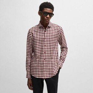 �{�X �����Y �g�b�v�X �V���c �I�b�N�X�t�H�[�h Boss C-Hal-Spread-C1-223 10262140 Oxford Shirt Mens Red ���b�h