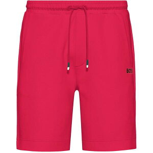 �{�X �����Y �{�g���X �n�[�t�p���c�E�V���[�c �V���[�g�p���c �h�J ���S Boss Headlo 1 Embroide red Logo Shorts Medium Pink �s���N