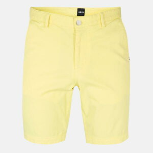 �{�X �����Y �{�g���X �n�[�t�p���c�E�V���[�c �V���[�g�p���c Boss Men'slice Chino Shorts Bright Yellow �C�G���[