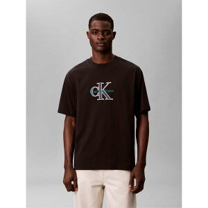 �J���o���N���C�� �����Y �g�b�v�X T�V���c Calvin Klein Jeans Men's Tricolour Graph T-Shirt Black �u���b�N