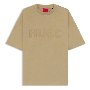 �t���[�S �����Y �g�b�v�X T�V���c �I�[�o�[�T�C�Y�t�B�b�g Hugo Dinkee Oversized Fit-Shirt Beige �x�[�W��