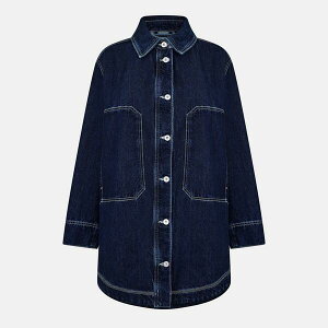 �t���[�S ���f�B�[�X �A�E�^�[ �W���P�b�g�E�u���]�� �f�j�� Hugo Women's Galane B Denim Jacket Navy �l�C�r�[