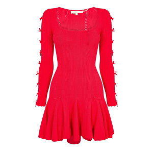 ���u�X�n�b�N�t�@���V�[ ���f�B�[�X �g�b�v�X �����s�[�X �~�j LoveshackFancy Women'seychelle Mini Dress Candy Apple