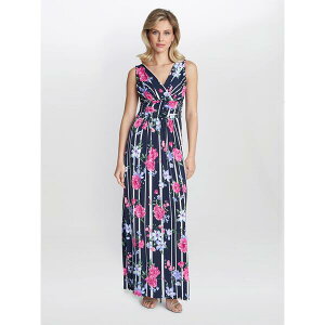 �W�[�i�o�b�R�[�j ���f�B�[�X �g�b�v�X �����s�[�X �W���[�W�[ �}�L�V Gina Bacconi Maxene Jersey Maxi Dress Navy / Pink �l�C�r�[