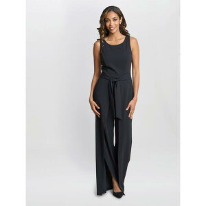 �W�[�i�o�b�R�[�j ���f�B�[�X �g�b�v�X �����s�[�X �W�����v�X�[�c Gina Bacconi Dottie Wrap Effect Jumpsuit Black �u���b�N