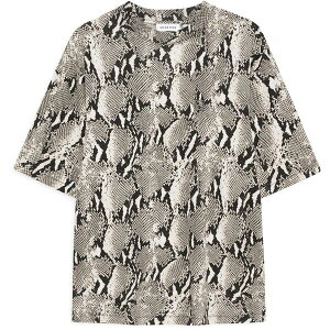 �A�j�[�r�� ���f�B�[�X �g�b�v�X �V���c Anine Bing Women's Avi T-Shirt WASHED PYTHON