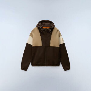 �i�p�s�� �����Y �A�E�^�[ �p�[�J�[�E�X�E�F�b�g Napapijri Napa Bloom Full Zip Mens Demitasse