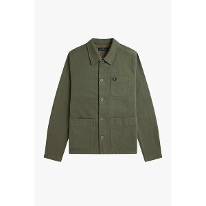 �t���b�h�y���[ �����Y �A�E�^�[ �W���P�b�g�E�u���]�� �V���c Fred Perry Men's Bedford Cord Overshirt Wrth Green X21 �O���[��